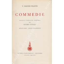 Bild des Verkufers fr Commedie Aulularia - Miles gloriosus zum Verkauf von Libreria Antiquaria Giulio Cesare di Daniele Corradi