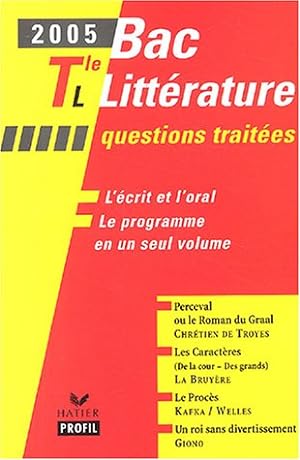 Bac littérature Tle L by Périgot Béatrice; Gomez Etienne; Lantonnet Evelyne