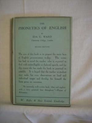 The Phonetics of English [Relié] by I.C. Ward