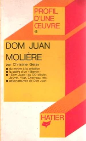 Seller image for dom Juan' Molire. Analyse Critique for sale by Dmons et Merveilles