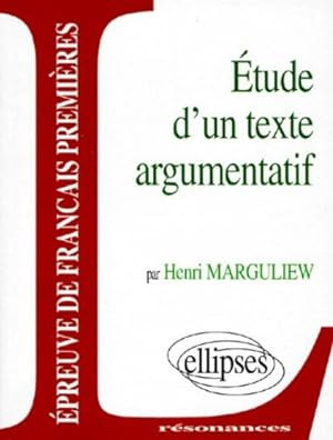 Epreuves anticipées de français premier sujet étude d'un texte argumentatif