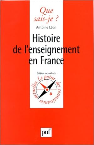 Imagen del vendedor de Histoire de l'enseignement en France a la venta por Dmons et Merveilles