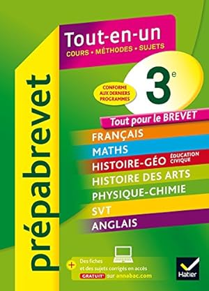 Seller image for Prpabrevet Tout-en-un 3e: Tout pour rviser le Brevet for sale by Dmons et Merveilles