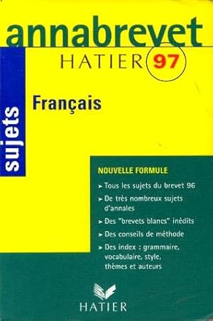 Annabrevet 97 sujets français