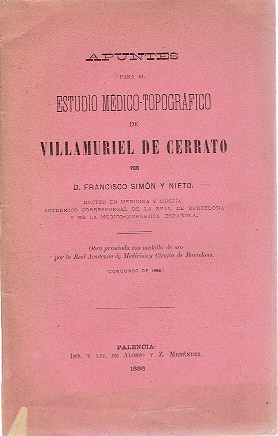 Apuntes para el estudio médico-topográfico de Villamuriel de Cerrato