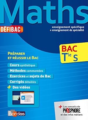 Bild des Verkufers fr DfiBac Terminale S Maths Cours-Mthodes-Exercices zum Verkauf von Dmons et Merveilles