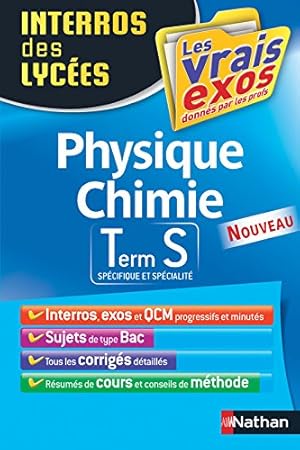 Interros des Lycées Physique - Chimie Term S