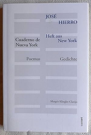 Imagen del vendedor de Cuaderno de Nueva York : poemas : Heft aus New York: Gedichte a la venta por VersandAntiquariat Claus Sydow