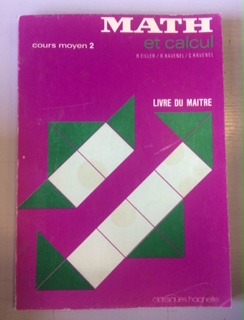 Math et calcul cours moyen 2e annee livre du maitre