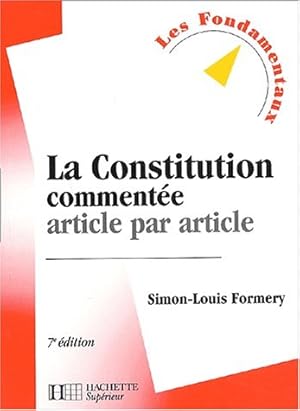 Image du vendeur pour La Constitution commente article par article 7e dition mis en vente par Dmons et Merveilles