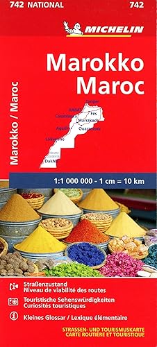 Bild des Verkufers fr Michelin Nationalkarte Marokko 1 : 1.000 000 zum Verkauf von moluna