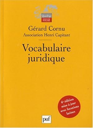 Vocabulaire juridique