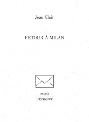 Seller image for Retour  Milan for sale by Dmons et Merveilles