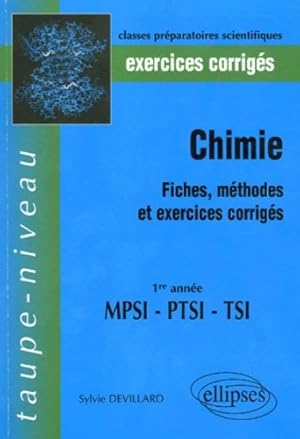Immagine del venditore per Chimie 1e anne MPSI PTSI TSI : Exercices corrigs venduto da Dmons et Merveilles