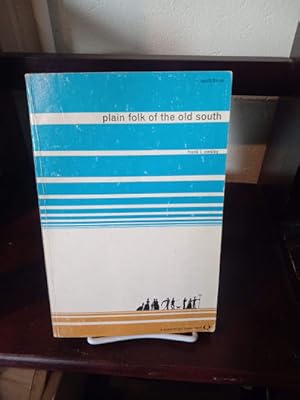 Image du vendeur pour Plain Folk of the Old South mis en vente par Stone Soup Books Inc