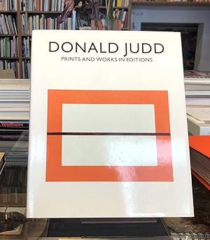 Bild des Verkufers fr Donald Judd. Prints And Works In Editions zum Verkauf von Stefan Schuelke Fine Books