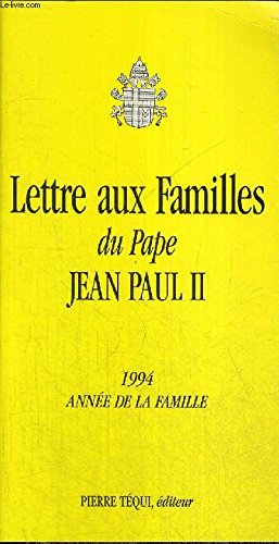 Immagine del venditore per Lettre aux familles jpii venduto da Dmons et Merveilles