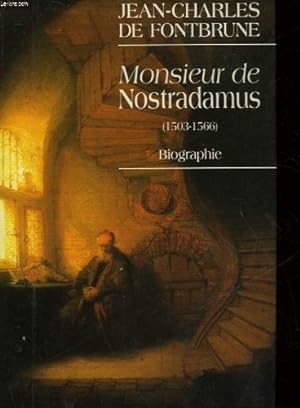 Imagen del vendedor de Monsieur de nostradamus a la venta por Dmons et Merveilles