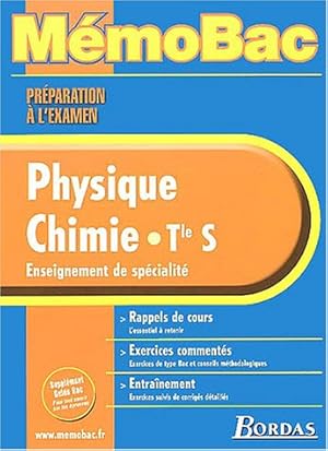 Image du vendeur pour MEMO PREPA EXAM PHYS/CHIMIE TERM S (SPE) (Ancienne Edition) mis en vente par Dmons et Merveilles