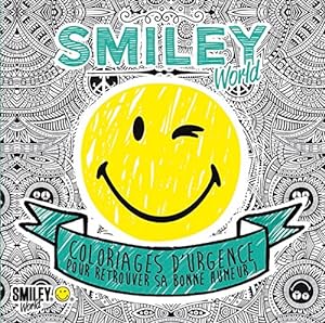 Smiley - Coloriages d'urgence pour retrouver sa bonne humeur (bleu)