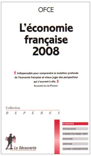 Seller image for L'conomie franaise 2008 for sale by Dmons et Merveilles