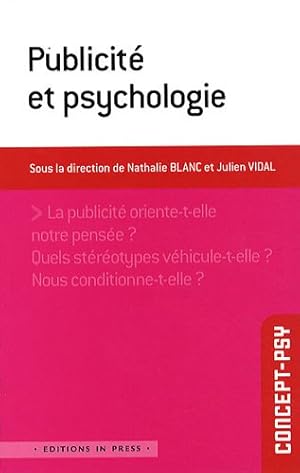 Imagen del vendedor de Publicit et psychologie a la venta por Dmons et Merveilles