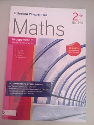 Imagen del vendedor de Perspectives Maths 2de Bac Pro Tertiaire et Service (C) - Livre Enseignant - Ed.2013 a la venta por Dmons et Merveilles