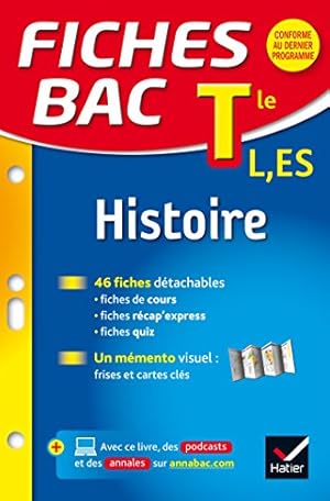 Seller image for Fiches bac Histoire Tle L ES: fiches de rvision - Terminale L ES for sale by Dmons et Merveilles