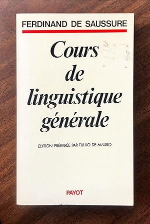 Cours de linguistique générale