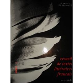 Seller image for RECUEIL DE TEXTES LITTERAIRES FRANCAIS XVIIme sicle for sale by Dmons et Merveilles