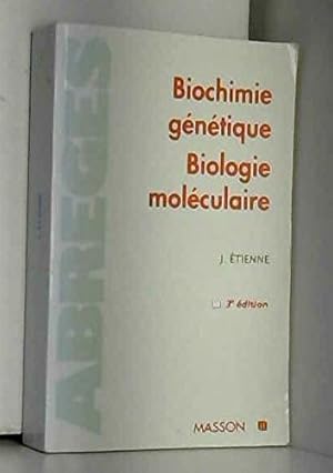 Image du vendeur pour Biochimie gntique biologie molculaire mis en vente par Dmons et Merveilles