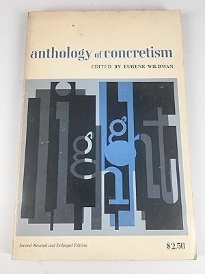 Seller image for anthology of concretism for sale by The Curated Bookshelf