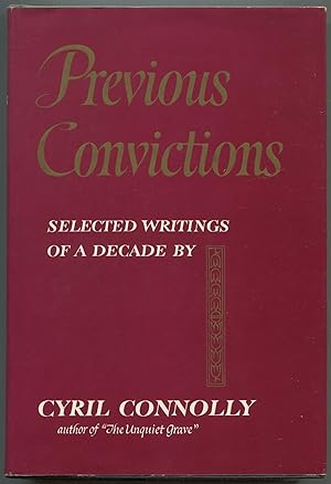 Imagen del vendedor de Previous Convictions: Selected Writings of a Decade a la venta por Between the Covers-Rare Books, Inc. ABAA