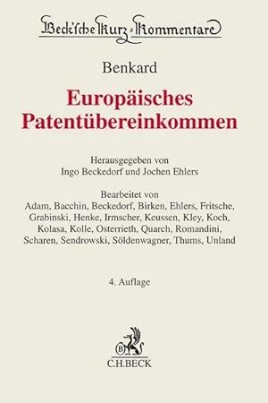 Immagine del venditore per Europisches Patentbereinkommen venduto da BuchWeltWeit Ludwig Meier e.K.