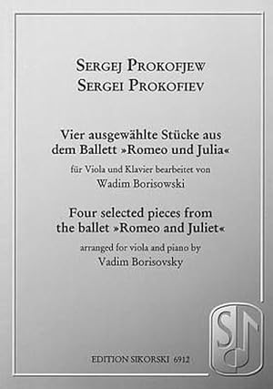Bild des Verkufers fr Prokofiev: Vier Ausgewahlte Stucke Aus Dem Ballett "Romeo Und Julia"/Four Selected Pieces From The Ballet "Romeo And Juliet": For Viola And Piano (Paperback) zum Verkauf von CitiRetail
