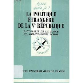 Politique Étrangère 5e Republique Qsj 2705