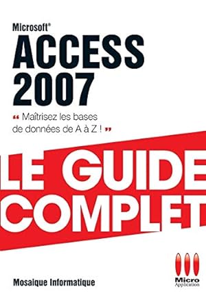 Image du vendeur pour Access 2007 mis en vente par Dmons et Merveilles