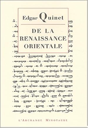 De la renaissance orientale