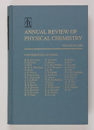 Bild des Verkufers fr Annual Review of Physical Chemistry Vol. 50, 1999 zum Verkauf von Buchkanzlei