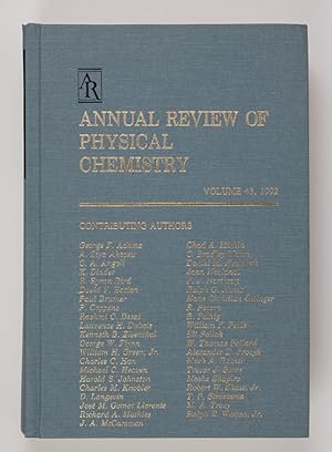 Bild des Verkufers fr Annual Review of Physical Chemistry Vol. 43, 1992 zum Verkauf von Buchkanzlei