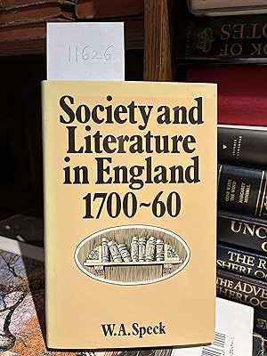 Seller image for Society and Literature in England 1700-60 for sale by GoldBookShelf