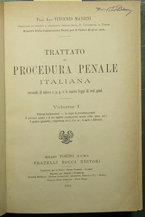 Trattato di procedura penale italiana