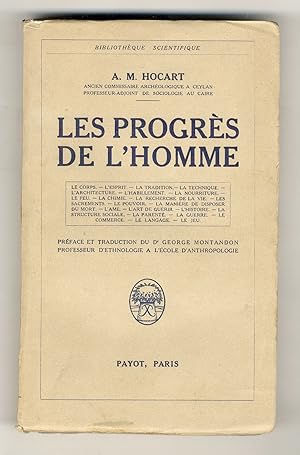 Seller image for Les progrs de l'homme. [.] Prface et traduction du Dr. George Maontadon [.]. for sale by Libreria Oreste Gozzini snc