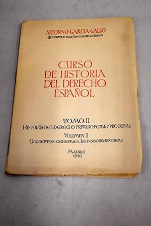 Curso de Historia del Derecho español, II