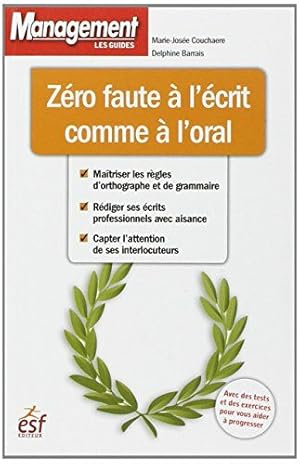 Image du vendeur pour Zro faute  l'crit comme  l'oral mis en vente par Dmons et Merveilles