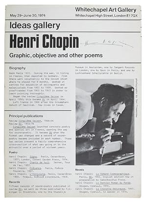 Henri Chopin: Graphic, Objective and Other Poems