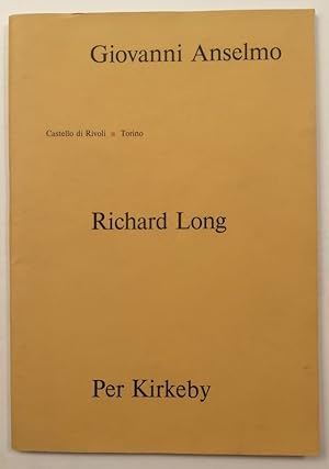 Seller image for Giovanni Anselmo. Richard Long. Per Kirkeby for sale by Libreria Menab