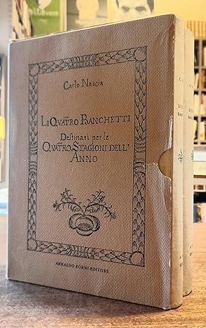 Image du vendeur pour LI QUATRO BANCHETTI DESTINATI PER LE QUATRO STAGIONI DELL'ANNO (2 Volumi) mis en vente par LIBRERIA ALDROVANDI