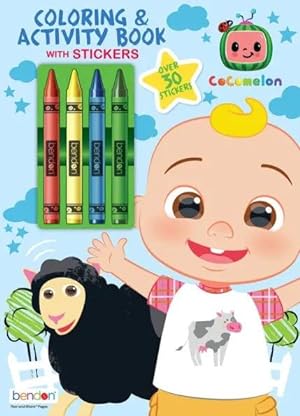 Bild des Verkufers fr Cocomelon Color Book with Crayons zum Verkauf von PhinsPlace