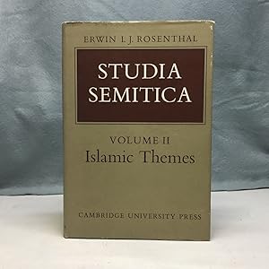 Seller image for STUDIA SEMITICA VOLUME II ISLAMIC THEMES for sale by Any Amount of Books